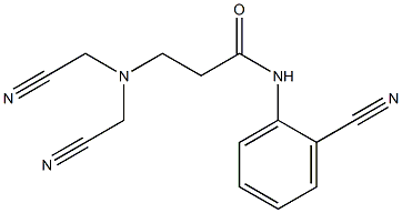 3-[bis(cyanomethyl)amino]-N-(2-cyanophenyl)propanamide Struktur