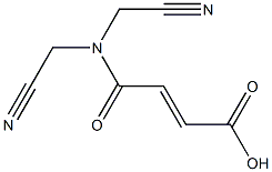 3-[bis(cyanomethyl)carbamoyl]prop-2-enoic acid Struktur