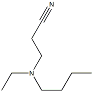 3-[butyl(ethyl)amino]propanenitrile Struktur