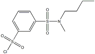 3-[butyl(methyl)sulfamoyl]benzene-1-sulfonyl chloride Struktur