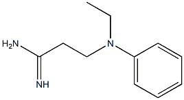 3-[ethyl(phenyl)amino]propanimidamide Struktur