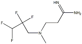 3-[methyl(2,2,3,3-tetrafluoropropyl)amino]propanimidamide Struktur