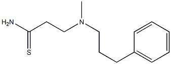 3-[methyl(3-phenylpropyl)amino]propanethioamide Struktur