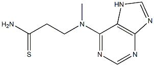 3-[methyl(7H-purin-6-yl)amino]propanethioamide Struktur