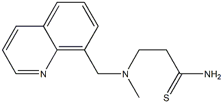 3-[methyl(quinolin-8-ylmethyl)amino]propanethioamide Struktur