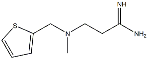 3-[methyl(thiophen-2-ylmethyl)amino]propanimidamide Struktur