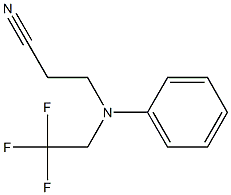 3-[phenyl(2,2,2-trifluoroethyl)amino]propanenitrile Struktur