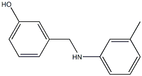 3-{[(3-methylphenyl)amino]methyl}phenol Struktur