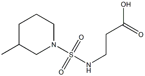 3-{[(3-methylpiperidine-1-)sulfonyl]amino}propanoic acid Struktur