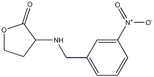 3-{[(3-nitrophenyl)methyl]amino}oxolan-2-one Struktur