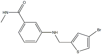 3-{[(4-bromothiophen-2-yl)methyl]amino}-N-methylbenzamide Struktur