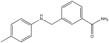 3-{[(4-methylphenyl)amino]methyl}benzamide Struktur