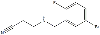 3-{[(5-bromo-2-fluorophenyl)methyl]amino}propanenitrile Struktur