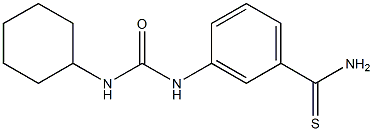 3-{[(cyclohexylamino)carbonyl]amino}benzenecarbothioamide Struktur