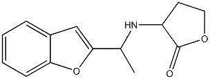 3-{[1-(1-benzofuran-2-yl)ethyl]amino}oxolan-2-one Struktur