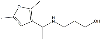 3-{[1-(2,5-dimethylfuran-3-yl)ethyl]amino}propan-1-ol Struktur