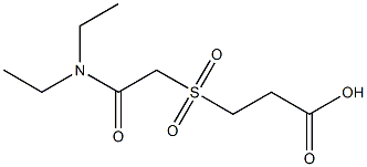 3-{[2-(diethylamino)-2-oxoethyl]sulfonyl}propanoic acid Struktur