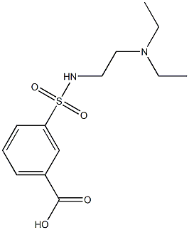 3-{[2-(diethylamino)ethyl]sulfamoyl}benzoic acid Struktur