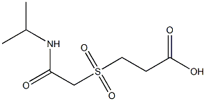 3-{[2-(isopropylamino)-2-oxoethyl]sulfonyl}propanoic acid Struktur