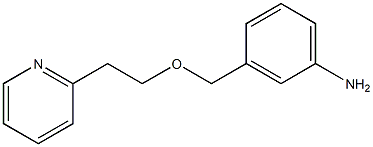 3-{[2-(pyridin-2-yl)ethoxy]methyl}aniline Struktur