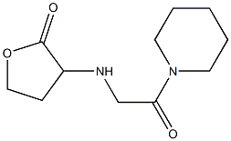 3-{[2-oxo-2-(piperidin-1-yl)ethyl]amino}oxolan-2-one Struktur