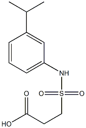 3-{[3-(propan-2-yl)phenyl]sulfamoyl}propanoic acid Struktur