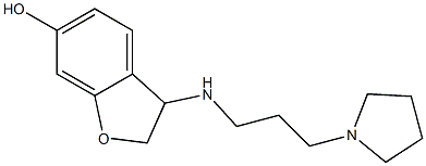 3-{[3-(pyrrolidin-1-yl)propyl]amino}-2,3-dihydro-1-benzofuran-6-ol Struktur