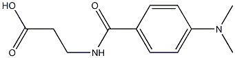 3-{[4-(dimethylamino)benzoyl]amino}propanoic acid Struktur