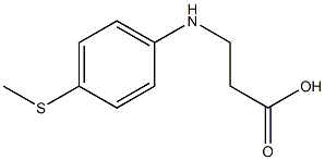 3-{[4-(methylsulfanyl)phenyl]amino}propanoic acid Struktur