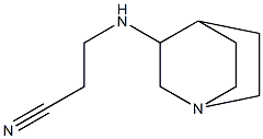 3-{1-azabicyclo[2.2.2]octan-3-ylamino}propanenitrile Struktur