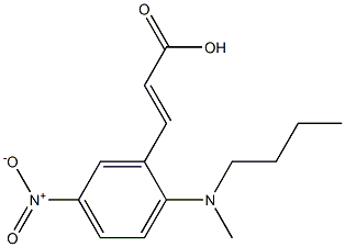 3-{2-[butyl(methyl)amino]-5-nitrophenyl}prop-2-enoic acid Struktur