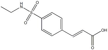 3-{4-[(ethylamino)sulfonyl]phenyl}acrylic acid Struktur