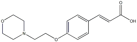 3-{4-[2-(morpholin-4-yl)ethoxy]phenyl}prop-2-enoic acid Struktur