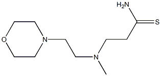 3-{methyl[2-(morpholin-4-yl)ethyl]amino}propanethioamide Struktur