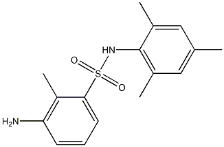 3-amino-2-methyl-N-(2,4,6-trimethylphenyl)benzene-1-sulfonamide Struktur