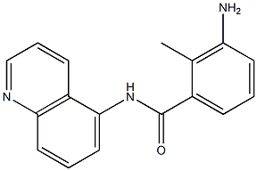 3-amino-2-methyl-N-(quinolin-5-yl)benzamide Struktur