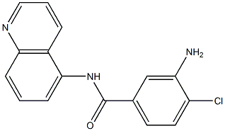 3-amino-4-chloro-N-(quinolin-5-yl)benzamide Struktur