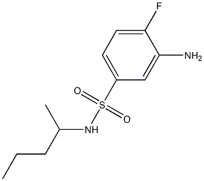 3-amino-4-fluoro-N-(pentan-2-yl)benzene-1-sulfonamide Struktur