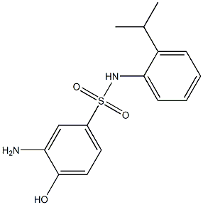 3-amino-4-hydroxy-N-[2-(propan-2-yl)phenyl]benzene-1-sulfonamide Struktur