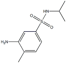 3-amino-4-methyl-N-(propan-2-yl)benzene-1-sulfonamide Struktur