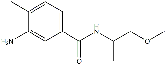 3-amino-N-(1-methoxypropan-2-yl)-4-methylbenzamide Struktur