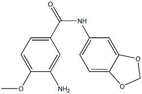 3-amino-N-(2H-1,3-benzodioxol-5-yl)-4-methoxybenzamide Struktur