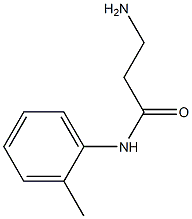 3-amino-N-(2-methylphenyl)propanamide Struktur