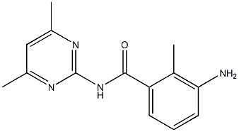 3-amino-N-(4,6-dimethylpyrimidin-2-yl)-2-methylbenzamide Struktur