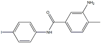 3-amino-N-(4-iodophenyl)-4-methylbenzamide Struktur