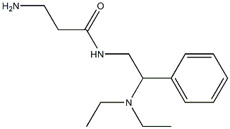 3-amino-N-[2-(diethylamino)-2-phenylethyl]propanamide Struktur