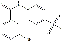 3-amino-N-[4-(methylsulfonyl)phenyl]benzamide Struktur