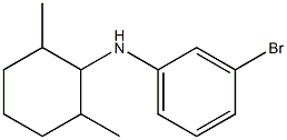 3-bromo-N-(2,6-dimethylcyclohexyl)aniline Struktur