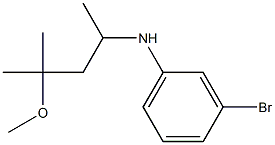 3-bromo-N-(4-methoxy-4-methylpentan-2-yl)aniline Struktur