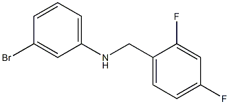 3-bromo-N-[(2,4-difluorophenyl)methyl]aniline Struktur